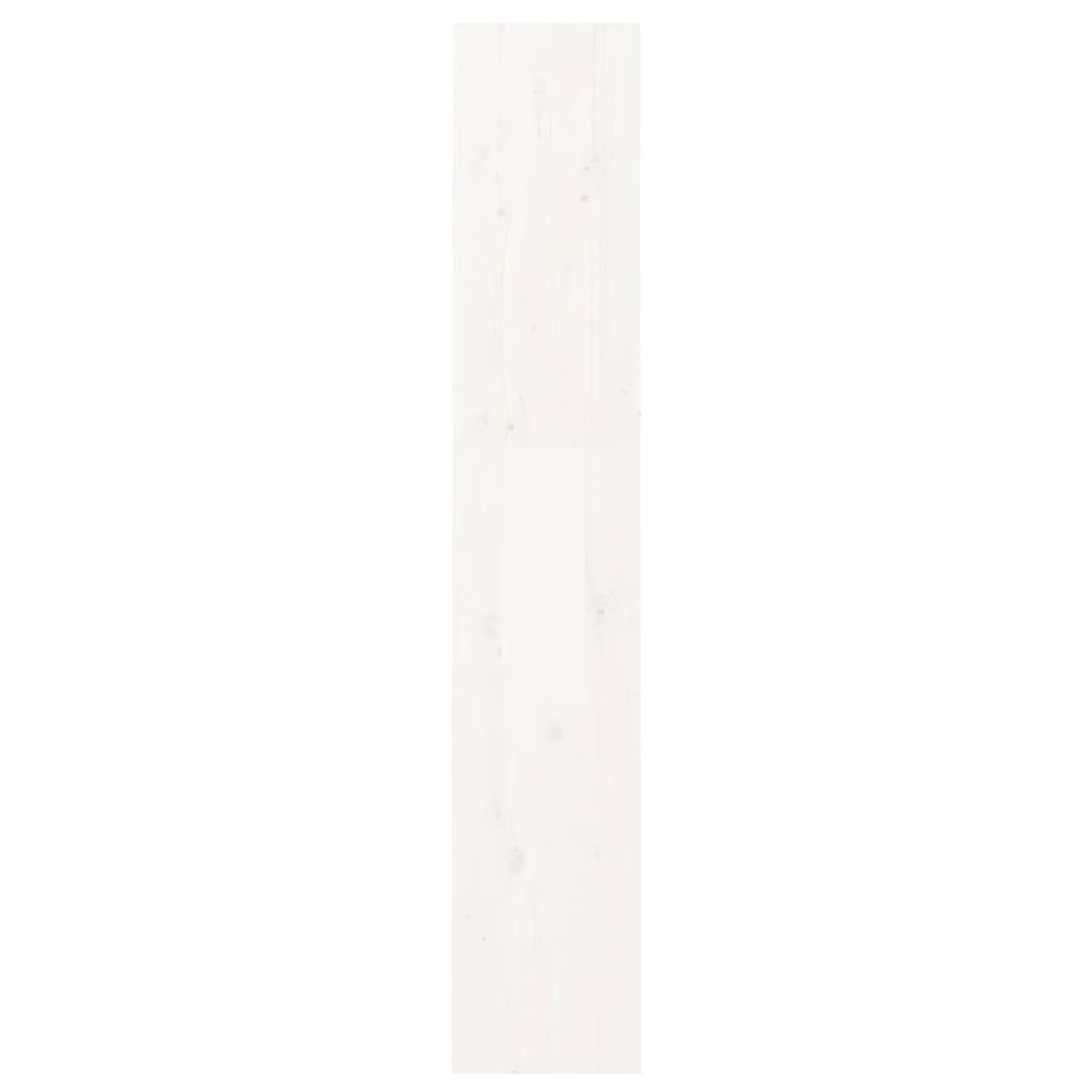 vidaXL Bibliotecă/Separator cameră, alb, 60x30x167,5cm, lemn masiv pin