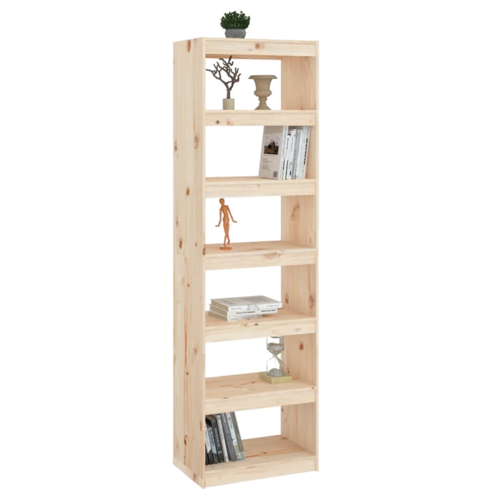 vidaXL Bibliotecă/Separator cameră, 60x30x199,5 cm, lemn masiv de pin vidaXL Bibliotecă/Separator cameră, 60x30x199,5 cm, lemn masiv de pin