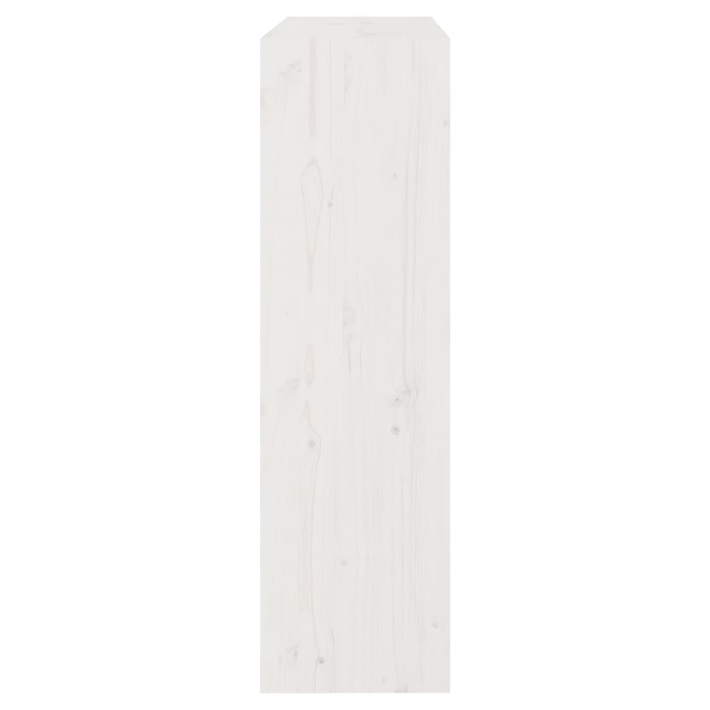 vidaXL Bibliotecă/Separator cameră alb, 80x30x103,5 cm, lemn masiv pin vidaXL Bibliotecă/Separator cameră alb, 80x30x103,5 cm, lemn masiv pin