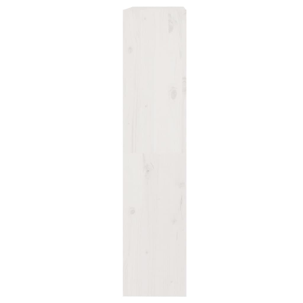 vidaXL Bibliotecă/Separator cameră alb, 80x30x135,5 cm, lemn masiv pin vidaXL Bibliotecă/Separator cameră alb, 80x30x135,5 cm, lemn masiv pin
