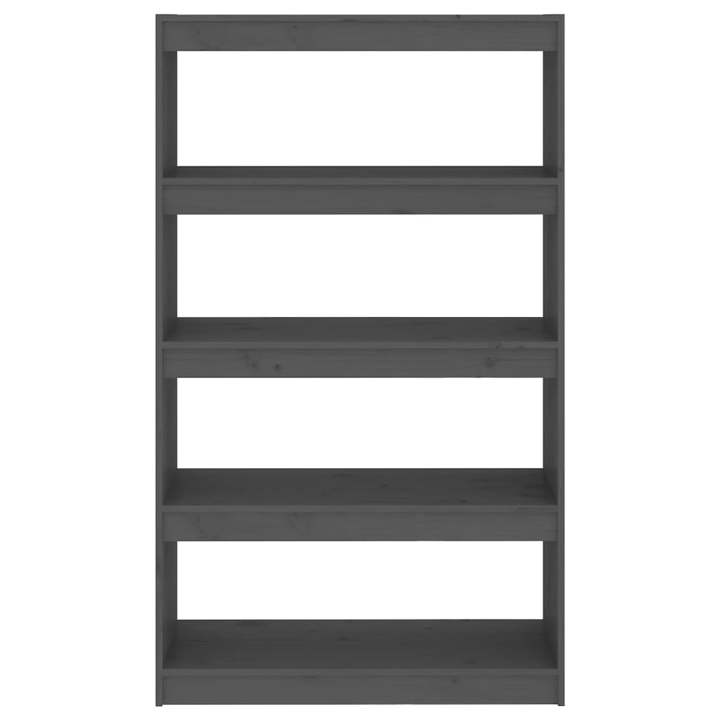 vidaXL Dulap cărți/Separator cameră gri 80x30x135,5 cm lemn masiv pin vidaXL Dulap cărți/Separator cameră gri 80x30x135,5 cm lemn masiv pin