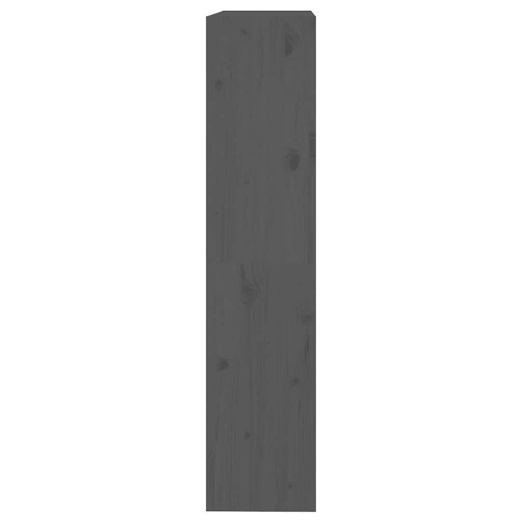vidaXL Dulap cărți/Separator cameră gri 80x30x135,5 cm lemn masiv pin vidaXL Dulap cărți/Separator cameră gri 80x30x135,5 cm lemn masiv pin