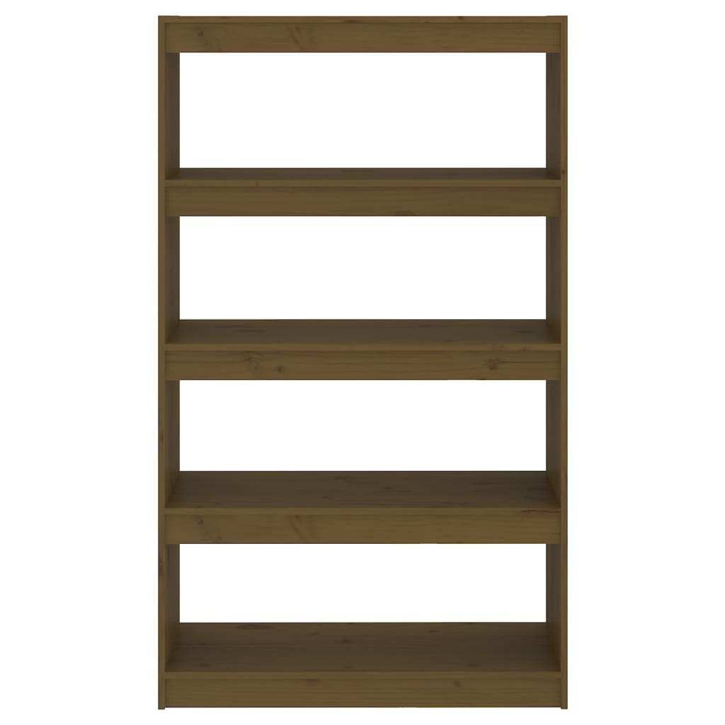 vidaXL Bibliotecă/Separator cameră maro miere 80x30x135,5 cm lemn pin vidaXL Bibliotecă/Separator cameră maro miere 80x30x135,5 cm lemn pin