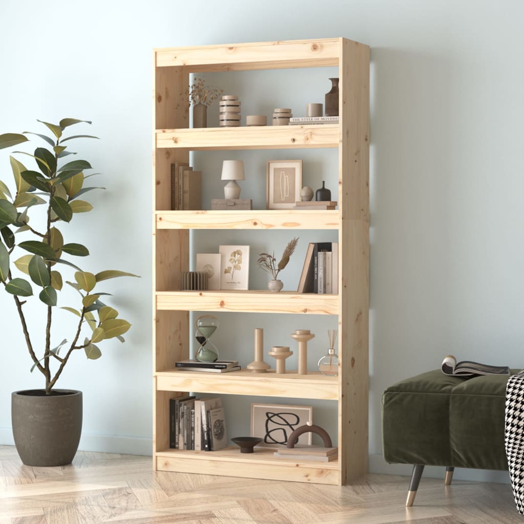 vidaXL Bibliotecă/Separator cameră, 80x30x167,4 cm lemn masiv pin