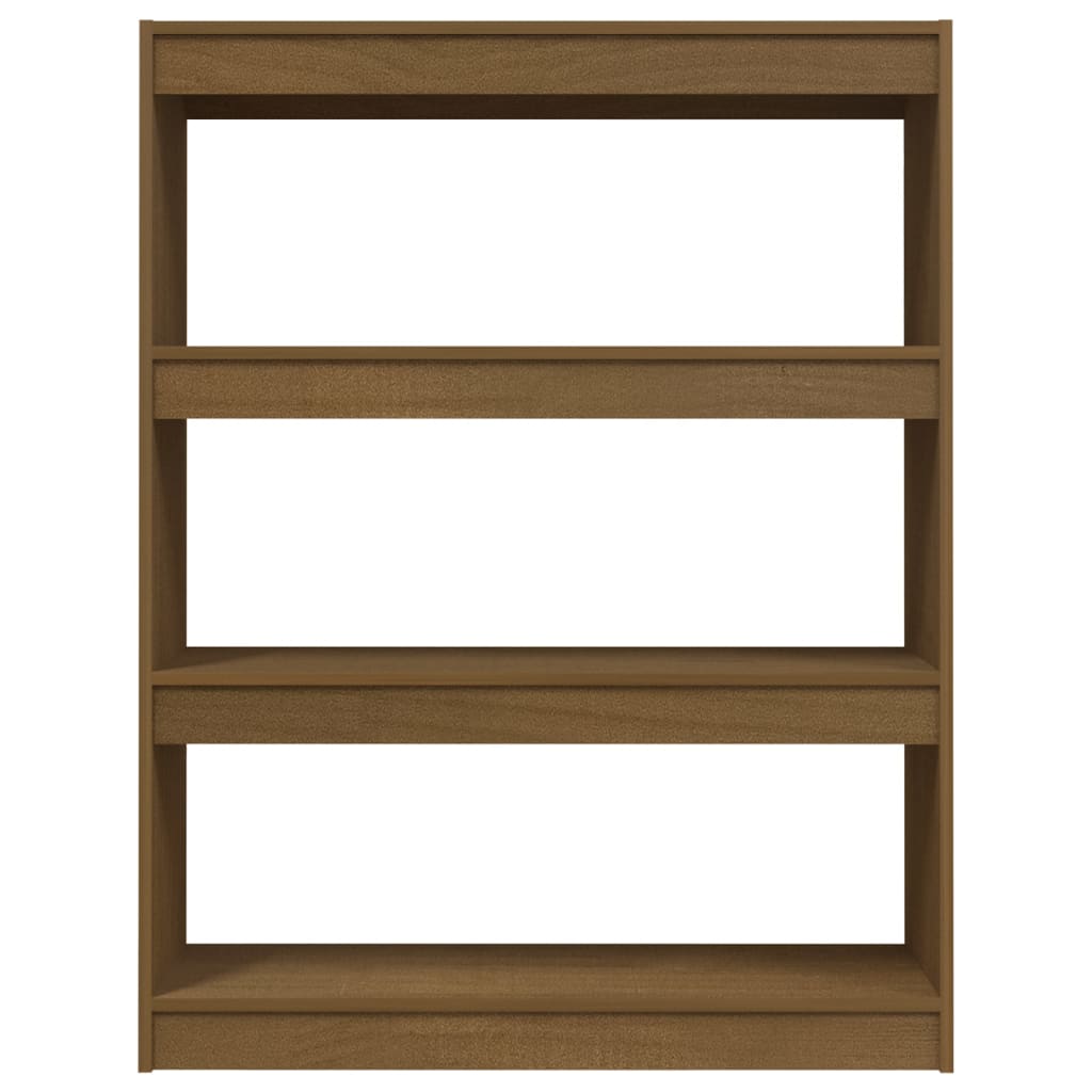 vidaXL Bibliotecă/Separator cameră, maro miere, 100x30x103 cm lemn pin