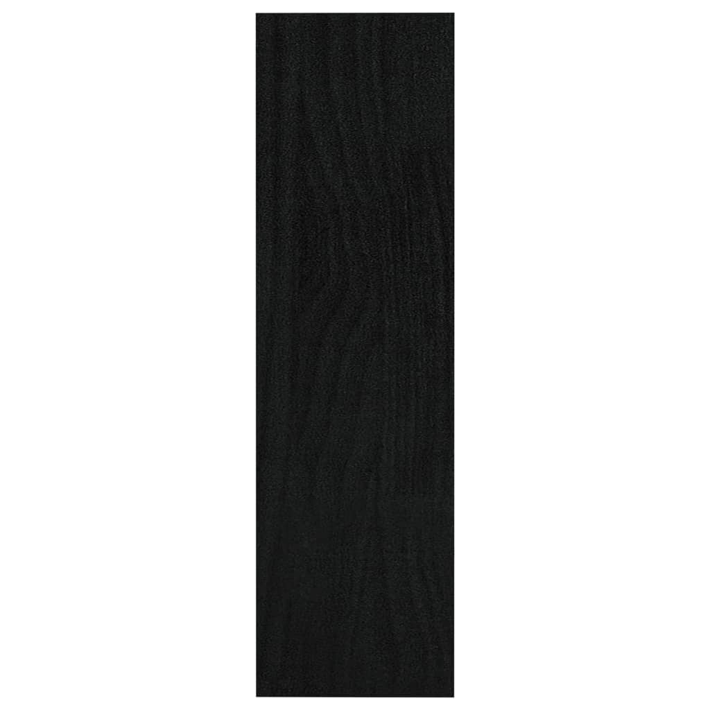 vidaXL Bibliotecă/Separator cameră, negru, 100x30x103 cm, lemn de pin vidaXL Bibliotecă/Separator cameră, negru, 100x30x103 cm, lemn de pin