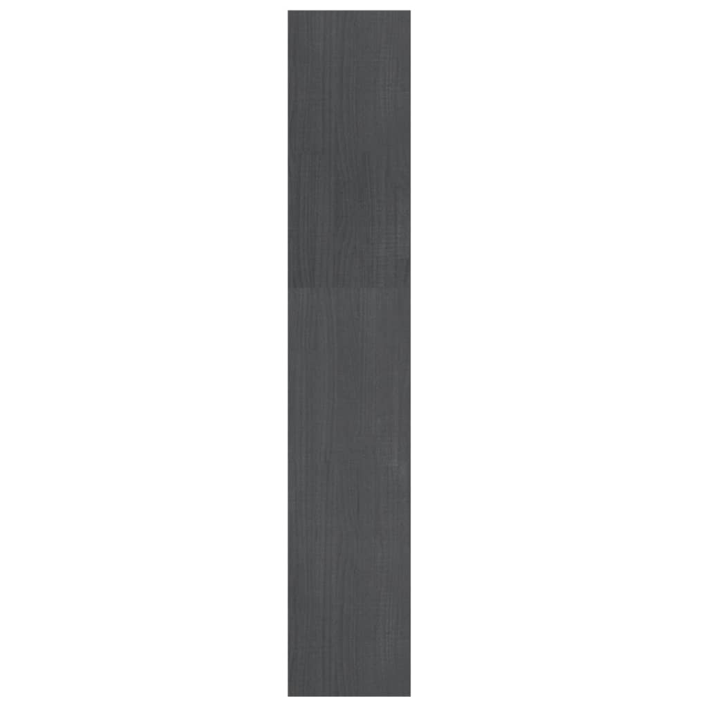 vidaXL Bibliotecă/Separator cameră, gri 100x30x167,5 cm lemn masiv pin vidaXL Bibliotecă/Separator cameră, gri 100x30x167,5 cm lemn masiv pin