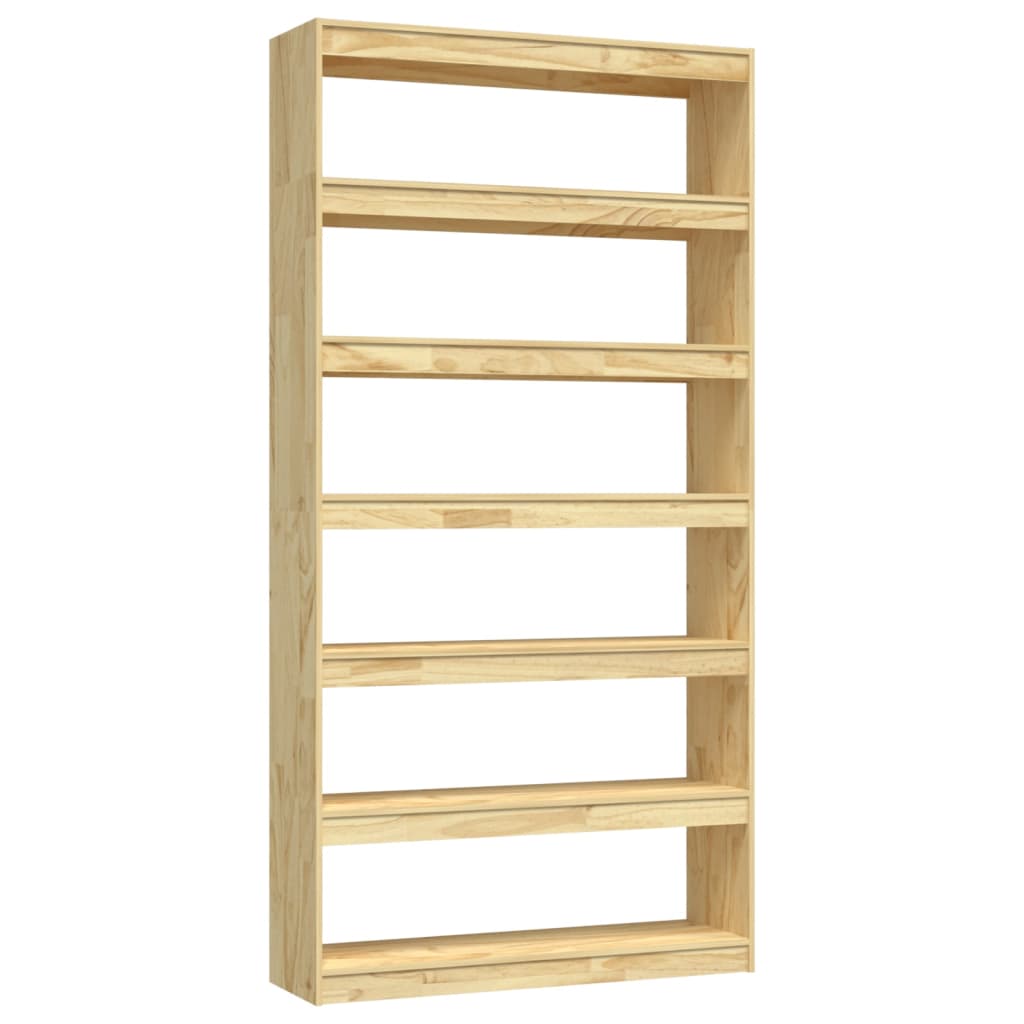 vidaXL Bibliotecă/Separator cameră, 100x30x200 cm, lemn masiv pin vidaXL Bibliotecă/Separator cameră, 100x30x200 cm, lemn masiv pin