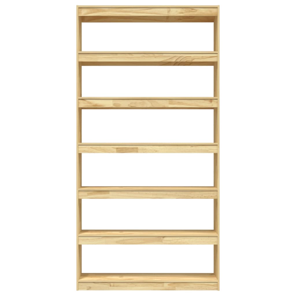 vidaXL Bibliotecă/Separator cameră, 100x30x200 cm, lemn masiv pin vidaXL Bibliotecă/Separator cameră, 100x30x200 cm, lemn masiv pin