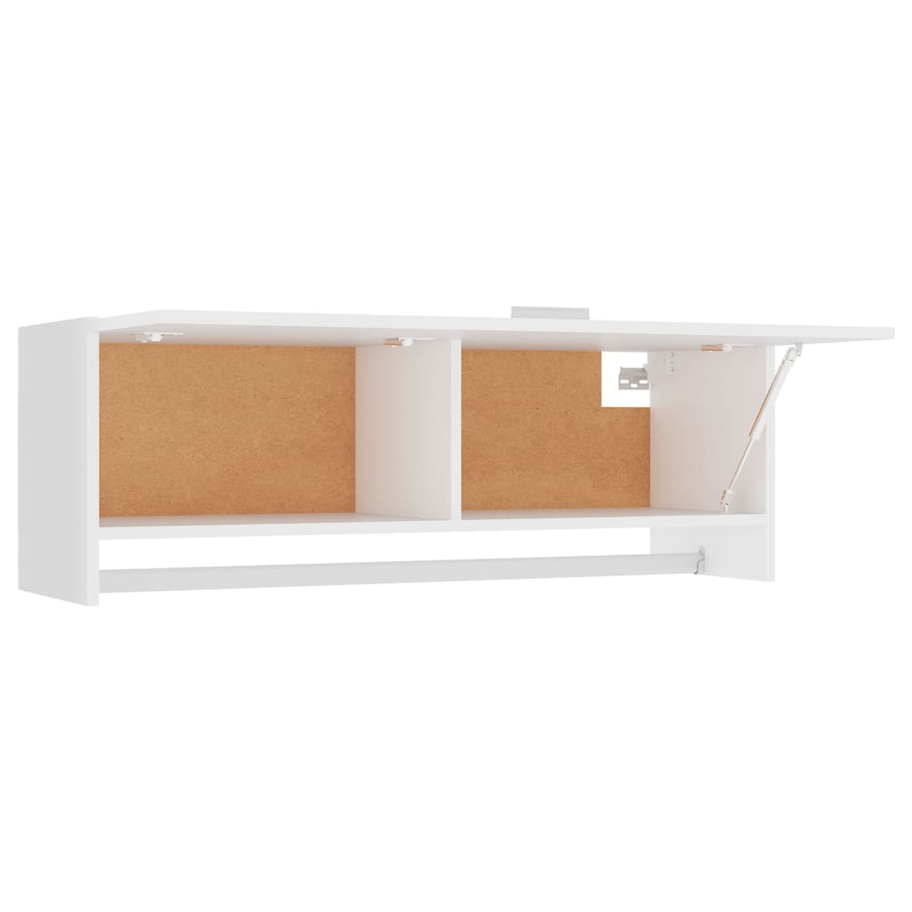 vidaXL Șifonier, alb, 100x32,5x35 cm, PAL vidaXL Șifonier, alb, 100x32,5x35 cm, PAL