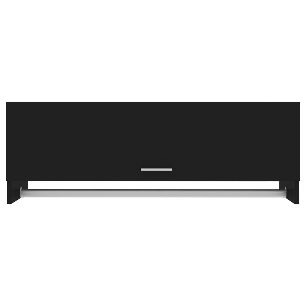 vidaXL Șifonier, negru, 100x32,5x35 cm, PAL vidaXL Șifonier, negru, 100x32,5x35 cm, PAL