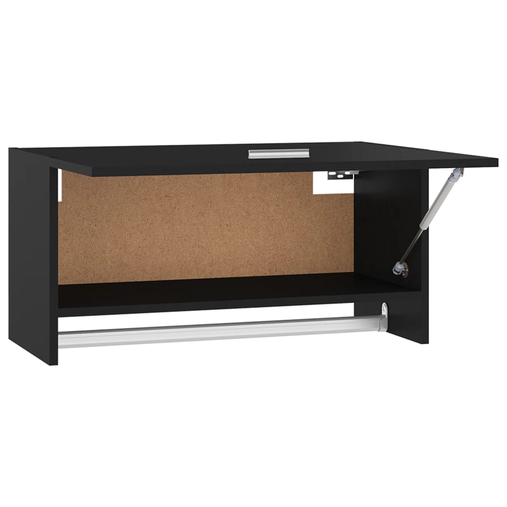 vidaXL Șifonier, negru, 70x32,5x35 cm, PAL vidaXL Șifonier, negru, 70x32,5x35 cm, PAL