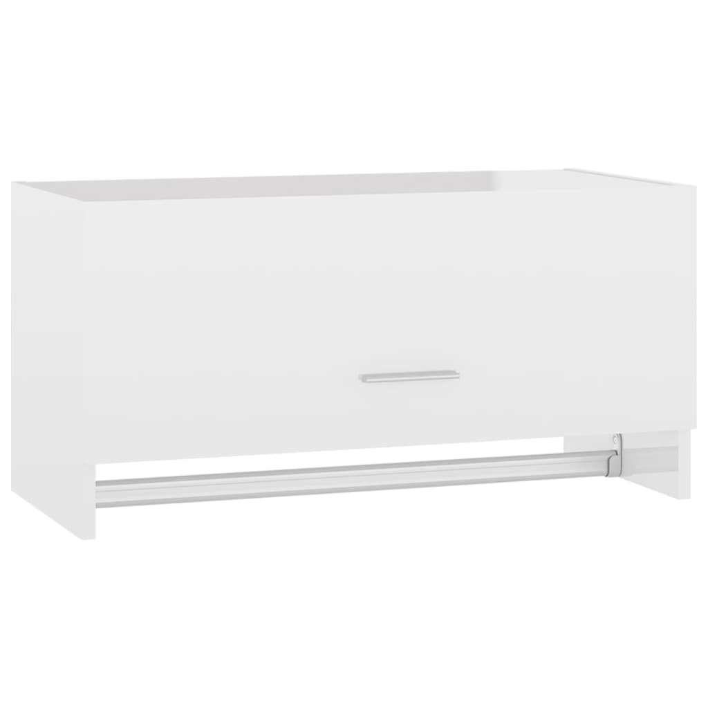 vidaXL Șifonier, alb extralucios, 70x32,5x35 cm, PAL vidaXL Șifonier, alb extralucios, 70x32,5x35 cm, PAL