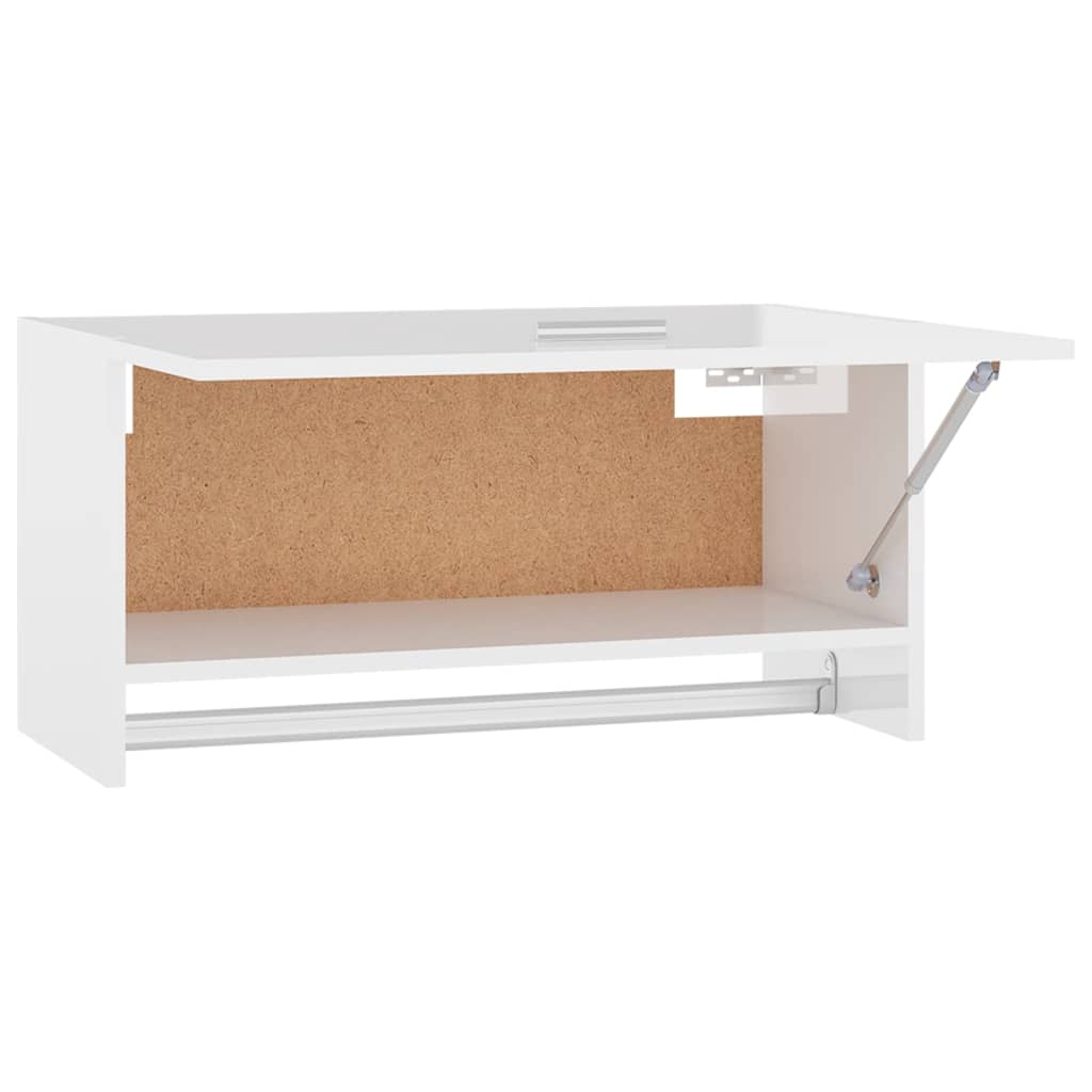 vidaXL Șifonier, alb extralucios, 70x32,5x35 cm, PAL vidaXL Șifonier, alb extralucios, 70x32,5x35 cm, PAL