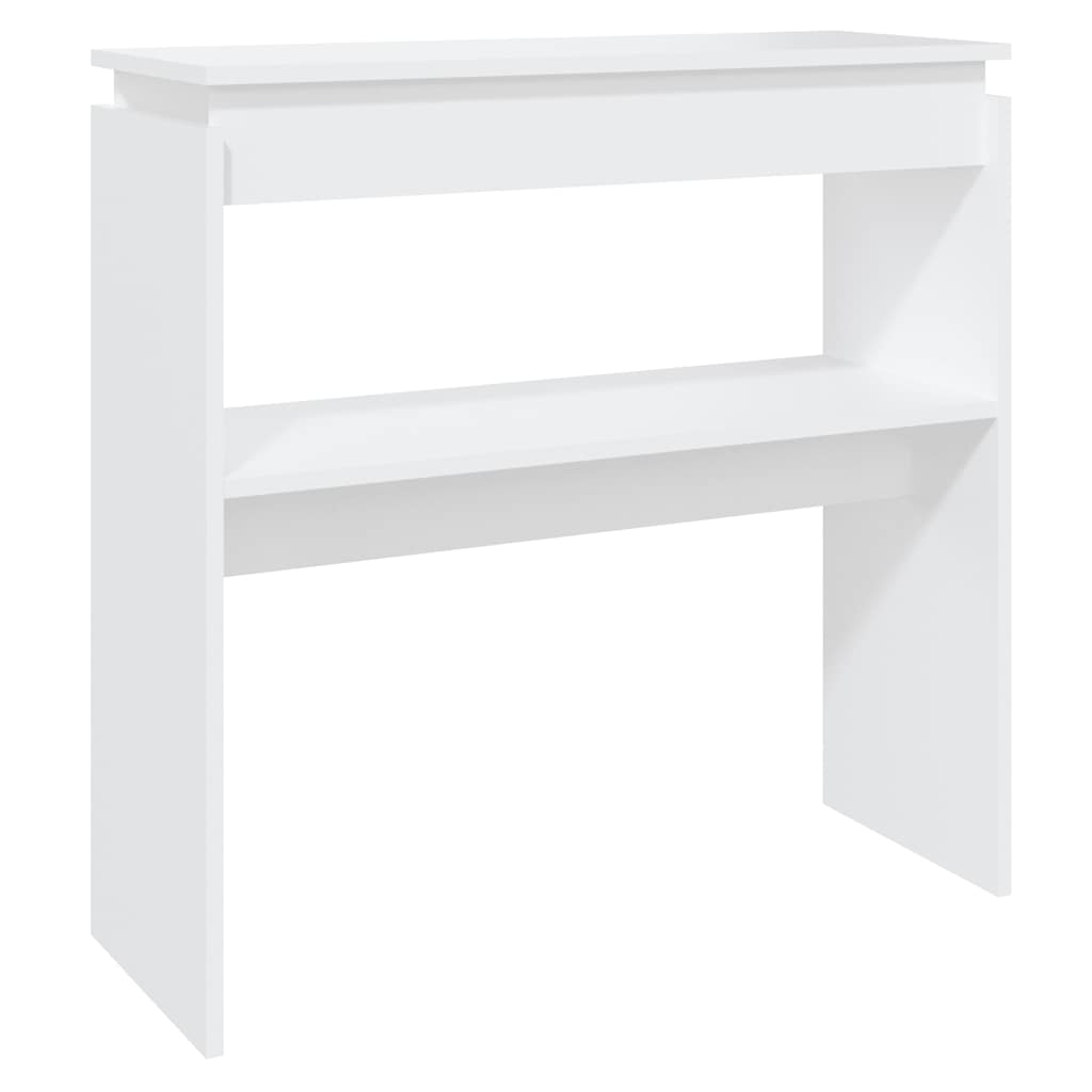 vidaXL Masă consolă, alb, 80x30x80 cm, PAL vidaXL Masă consolă, alb, 80x30x80 cm, PAL