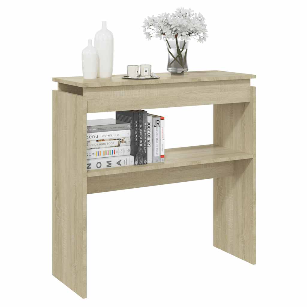 vidaXL Masă consolă, stejar sonoma, 80x30x80 cm, PAL vidaXL Masă consolă, stejar sonoma, 80x30x80 cm, PAL