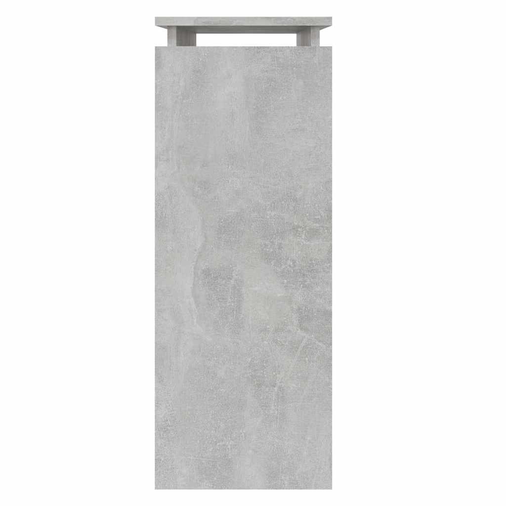 vidaXL Masă consolă, gri beton, 80x30x80 cm, lemn prelucrat