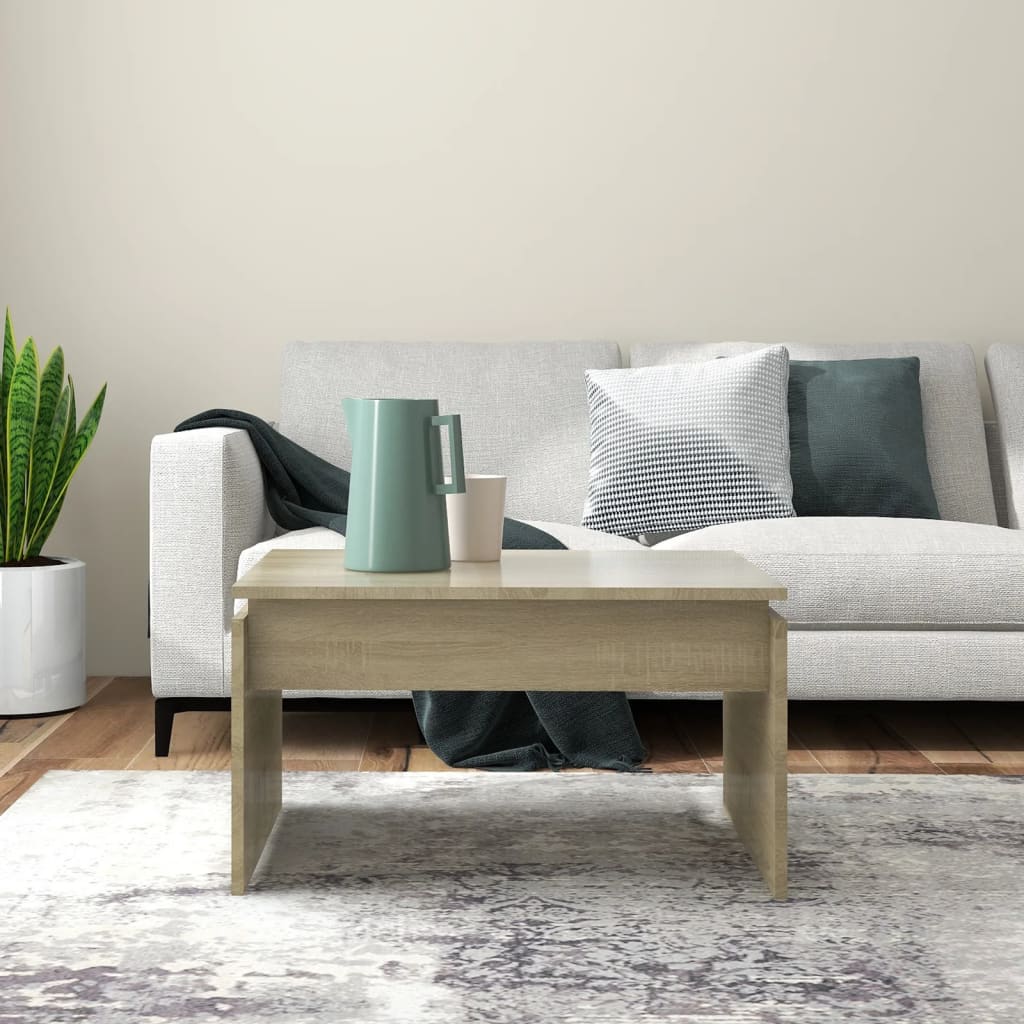 vidaXL Măsuță de cafea, stejar sonoma, 68x50x38 cm, lemn prelucrat vidaXL Măsuță de cafea, stejar sonoma, 68x50x38 cm, lemn prelucrat