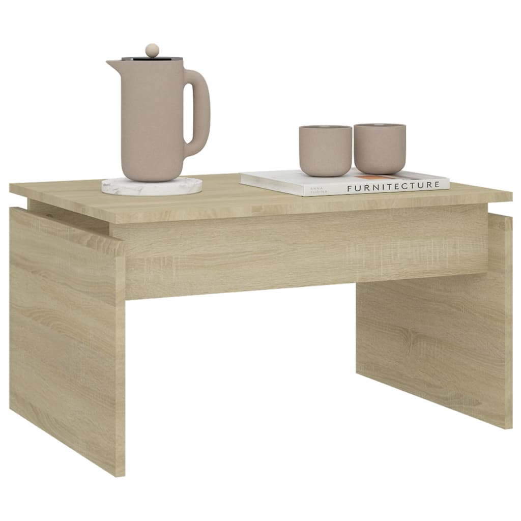 vidaXL Măsuță de cafea, stejar sonoma, 68x50x38 cm, lemn prelucrat vidaXL Măsuță de cafea, stejar sonoma, 68x50x38 cm, lemn prelucrat