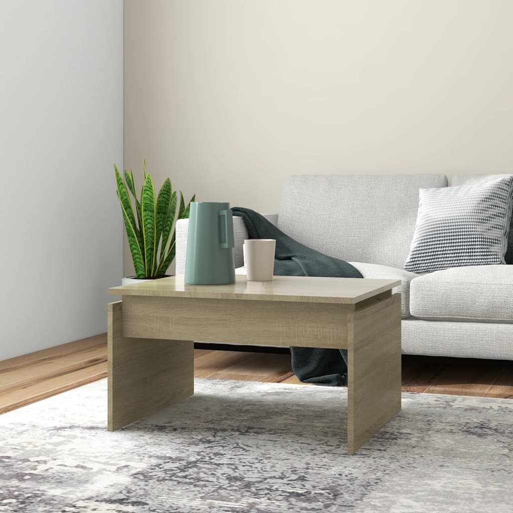 vidaXL Măsuță de cafea, stejar sonoma, 68x50x38 cm, lemn prelucrat vidaXL Măsuță de cafea, stejar sonoma, 68x50x38 cm, lemn prelucrat