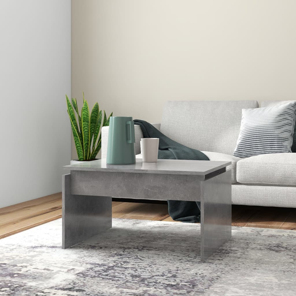 vidaXL Măsuță de cafea, gri beton, 68x50x38 cm, lemn prelucrat vidaXL Măsuță de cafea, gri beton, 68x50x38 cm, lemn prelucrat