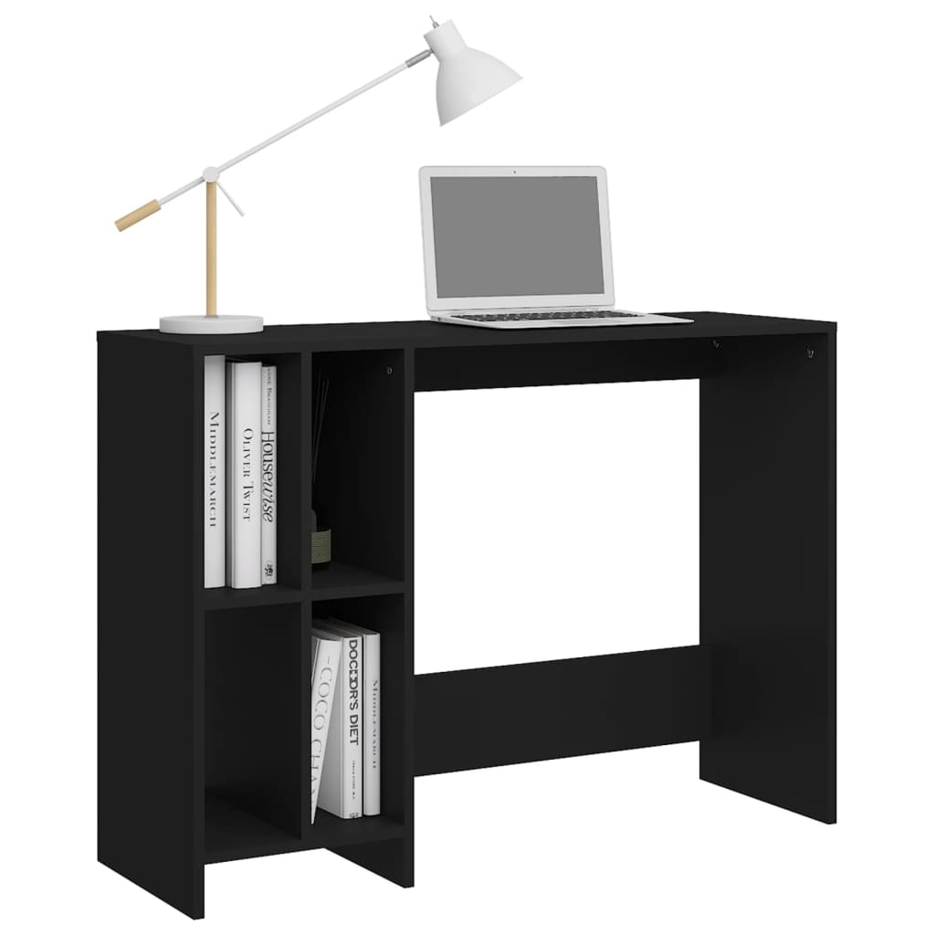 vidaXL Birou Notebook, negru, 102,5x35x75 cm, PAL