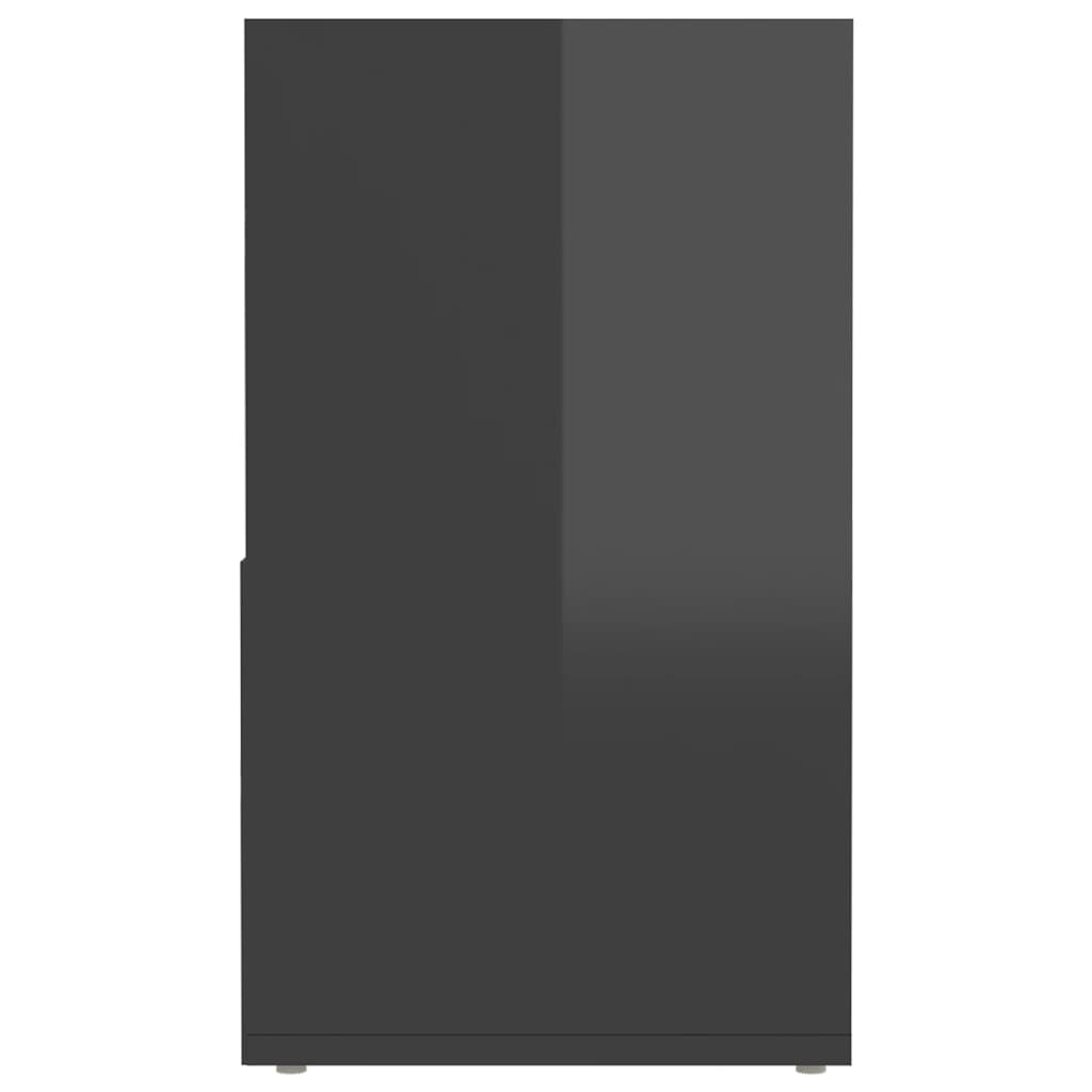 vidaXL Comodă TV, gri extralucios, 149x30x52 cm, PAL