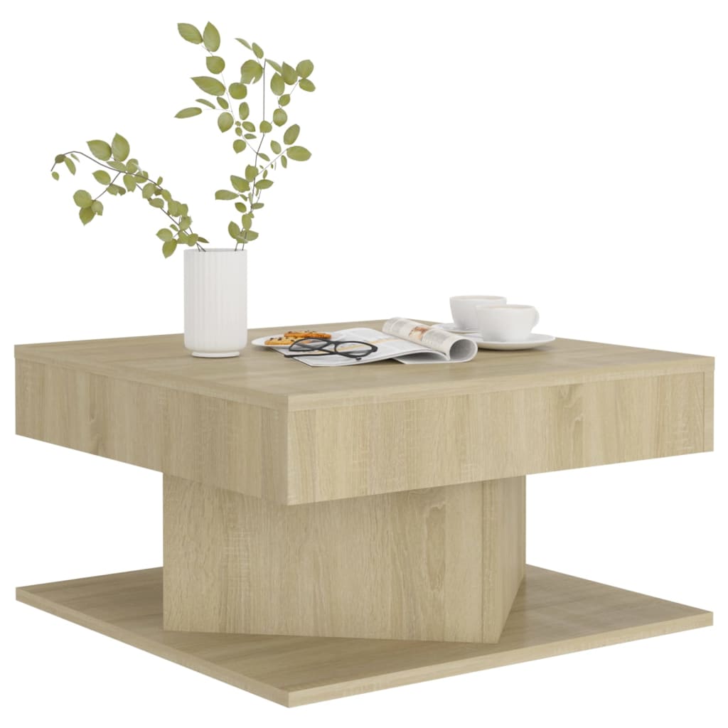 vidaXL Măsuță de cafea, stejar sonoma, 57x57x30 cm, lemn prelucrat vidaXL Măsuță de cafea, stejar sonoma, 57x57x30 cm, lemn prelucrat