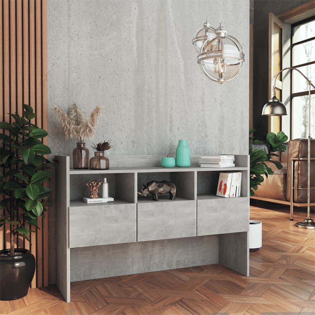 vidaXL Servantă, gri beton, 105x30x70 cm, PAL vidaXL Servantă, gri beton, 105x30x70 cm, PAL
