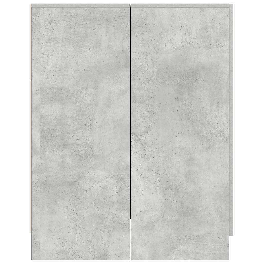 vidaXL Dulap mașină de spălat, gri beton, 71x71,5x91,5 cm
