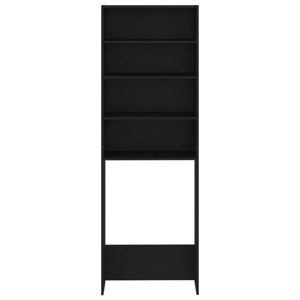 vidaXL Dulap mașina de spălat, negru, 64x24x190 cm vidaXL Dulap mașina de spălat, negru, 64x24x190 cm
