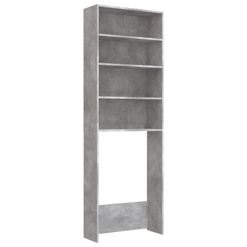 vidaXL Dulap mașină de spălat, gri beton, 64x24x190 cm vidaXL Dulap mașină de spălat, gri beton, 64x24x190 cm