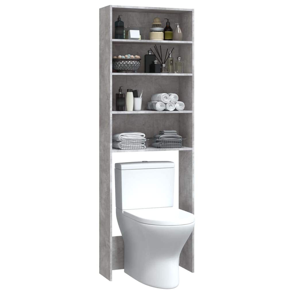 vidaXL Dulap mașină de spălat, gri beton, 64x24x190 cm vidaXL Dulap mașină de spălat, gri beton, 64x24x190 cm