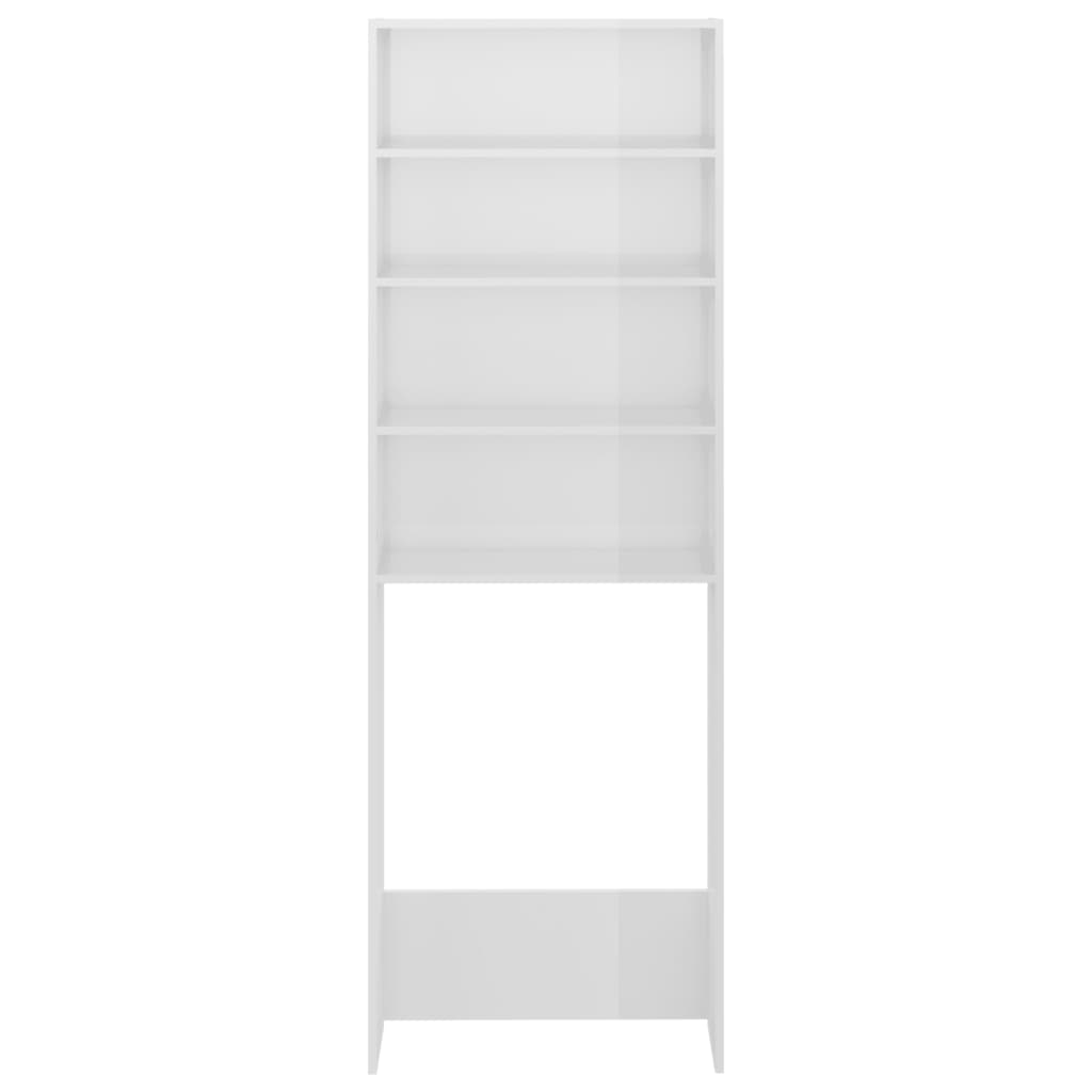 vidaXL Dulap mașina de spălat, alb extralucios, 64x24x190 cm vidaXL Dulap mașina de spălat, alb extralucios, 64x24x190 cm