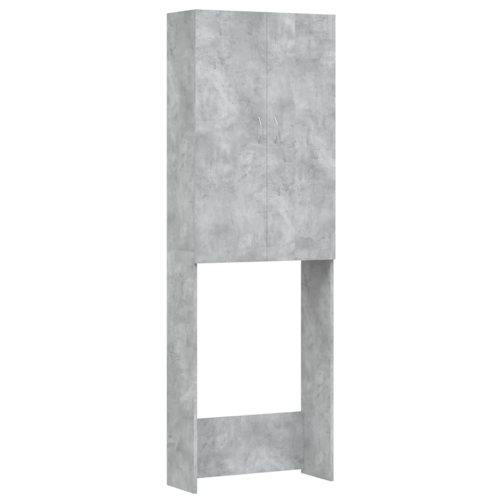 vidaXL Dulap mașină de spălat, gri beton, 64x25,5x190 cm vidaXL Dulap mașină de spălat, gri beton, 64x25,5x190 cm