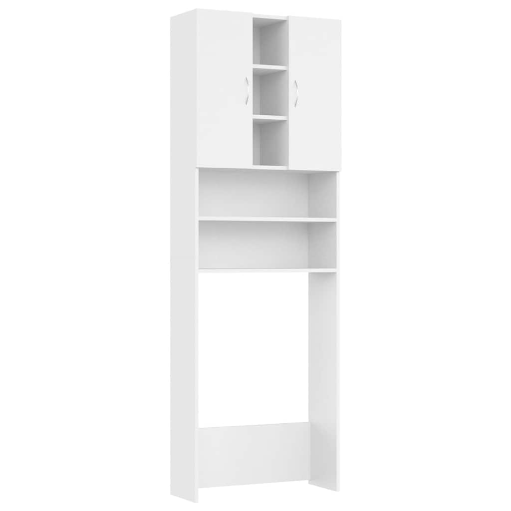 vidaXL Dulap mașina de spălat, alb, 64x25,5x190 cm vidaXL Dulap mașina de spălat, alb, 64x25,5x190 cm