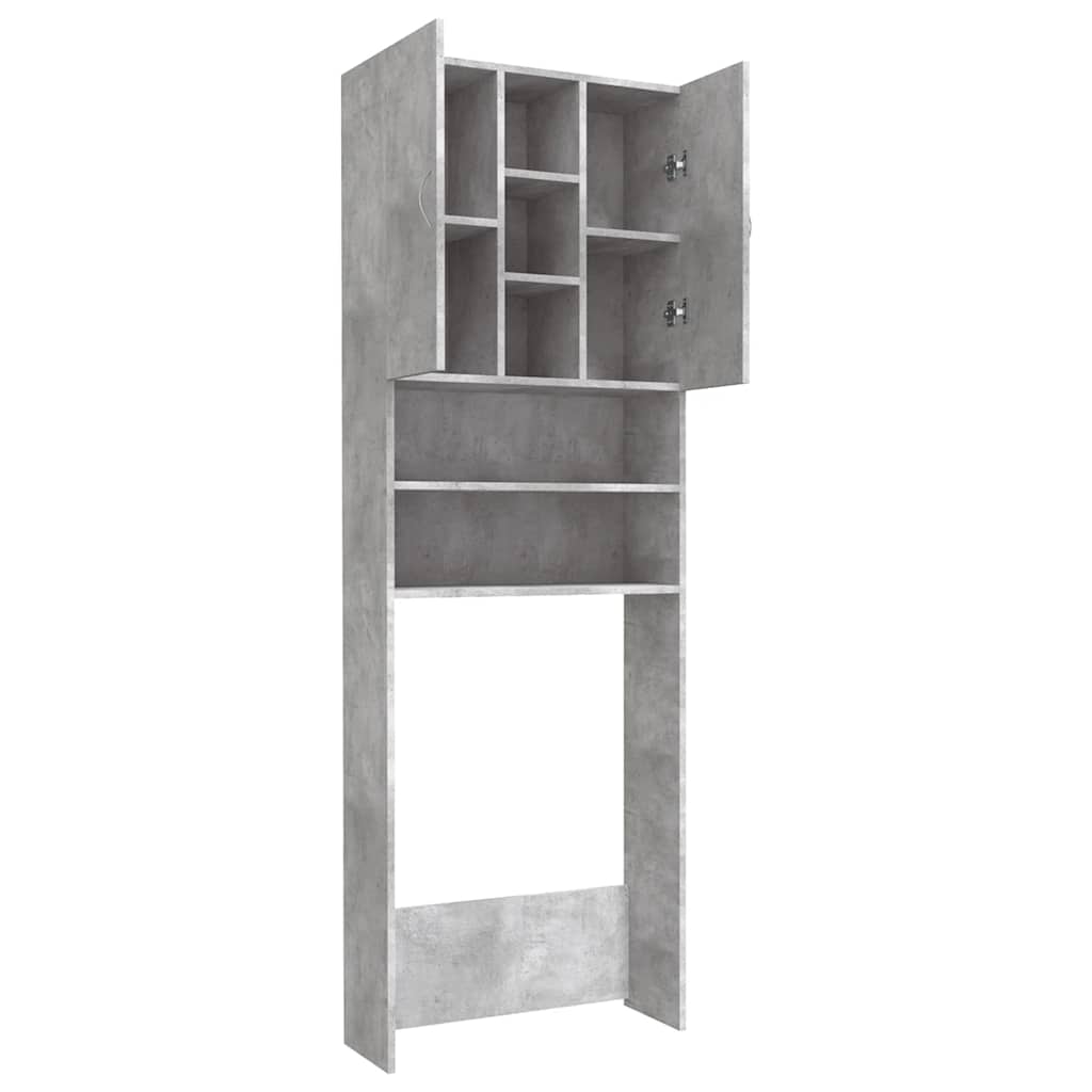vidaXL Dulap mașină de spălat, gri beton, 64x25,5x190 cm vidaXL Dulap mașină de spălat, gri beton, 64x25,5x190 cm