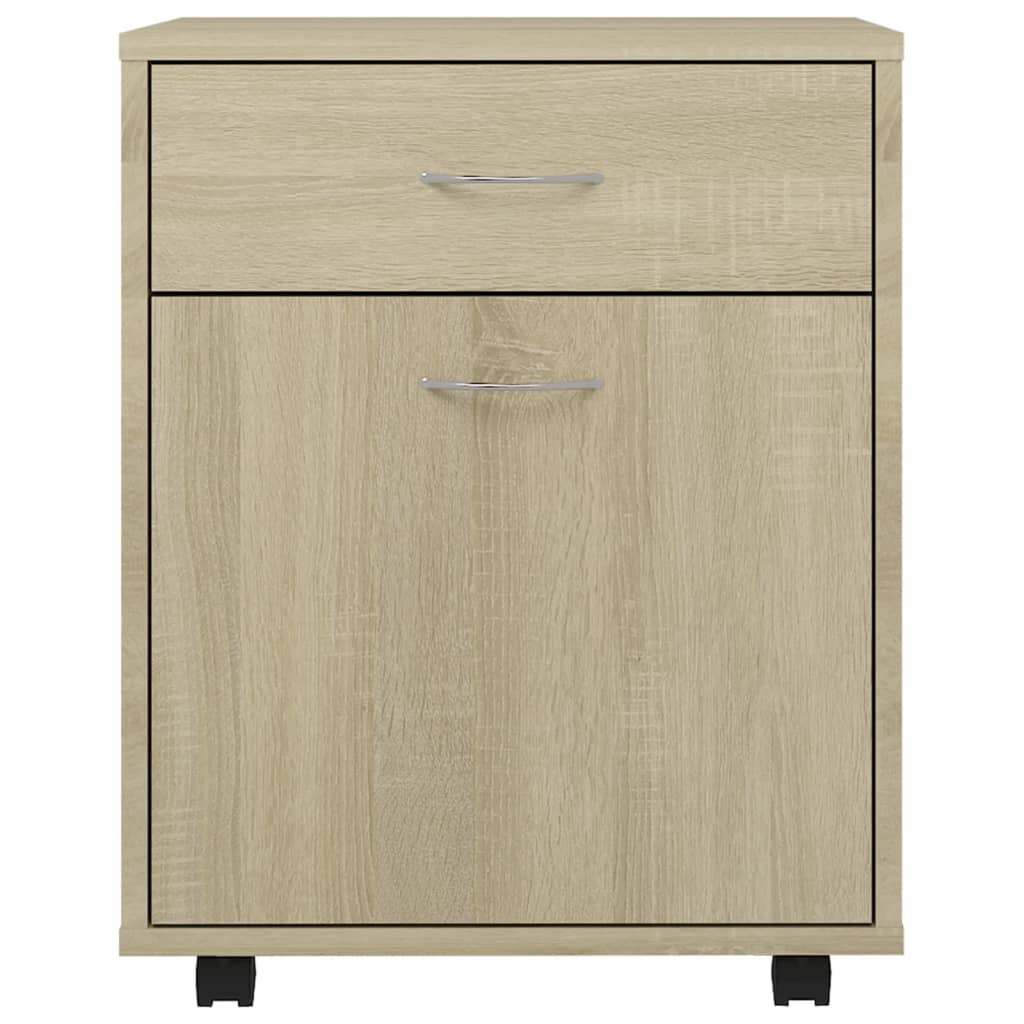 vidaXL Dulap cu roți, stejar sonoma, 45x38x54 cm, PAL vidaXL Dulap cu roți, stejar sonoma, 45x38x54 cm, PAL