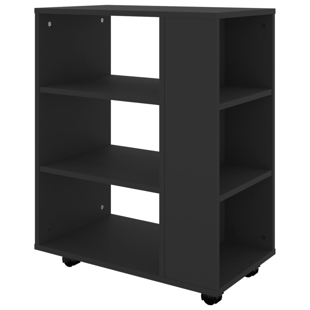 vidaXL Dulap cu roți, negru, 60x35x75 cm, PAL