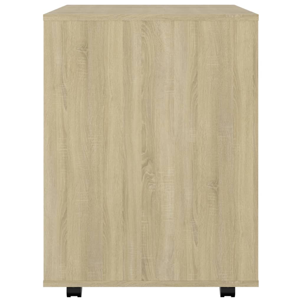 vidaXL Dulap cu roți, stejar sonoma, 60x53x72 cm, PAL