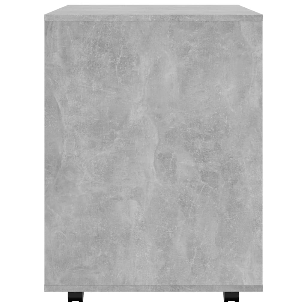 vidaXL Dulap cu roți, gri beton, 60x53x72 cm, PAL vidaXL Dulap cu roți, gri beton, 60x53x72 cm, PAL