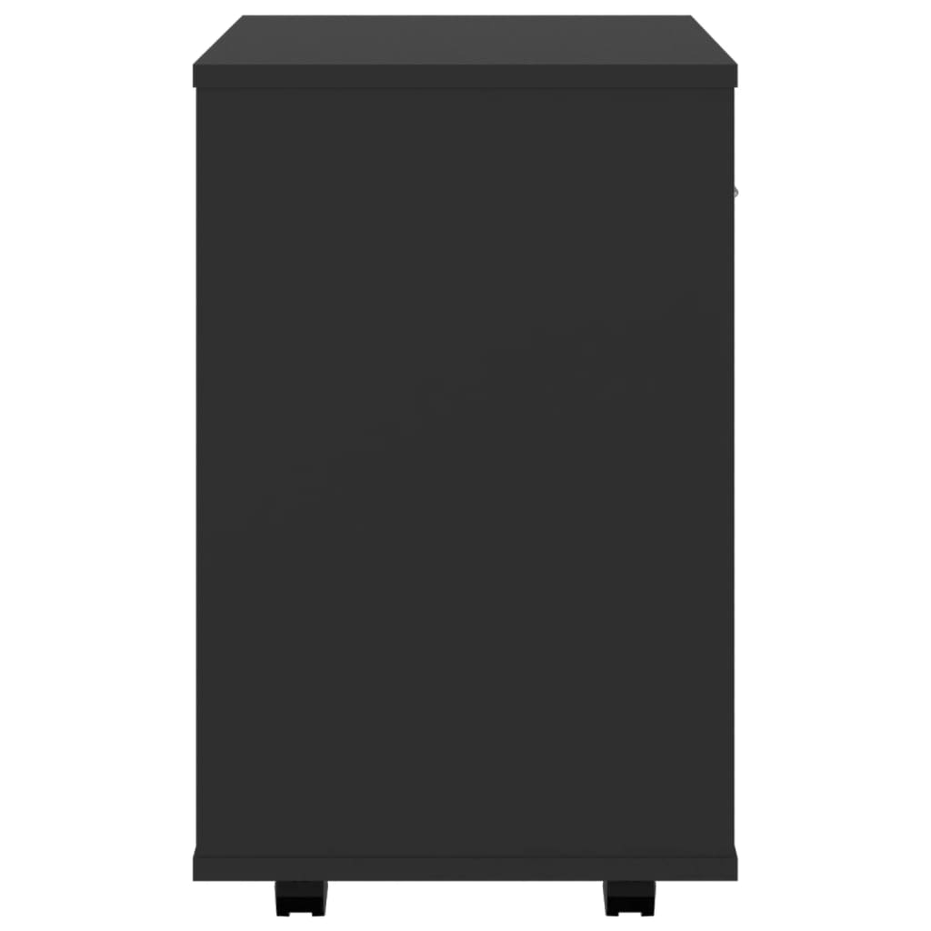 vidaXL Dulap cu roți, negru, 46x36x59 cm, PAL
