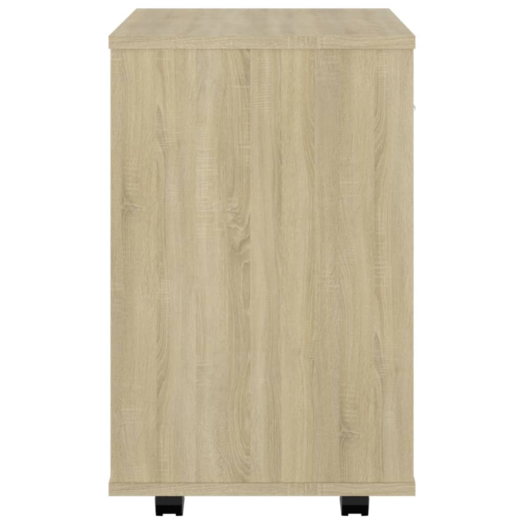 vidaXL Dulap cu roți, stejar sonoma, 46x36x59 cm, PAL