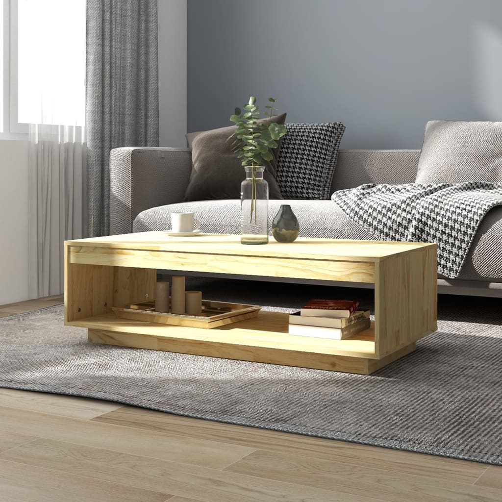 vidaXL Măsuță de cafea, 110x50x33,5 cm, lemn masiv de pin vidaXL Măsuță de cafea, 110x50x33,5 cm, lemn masiv de pin