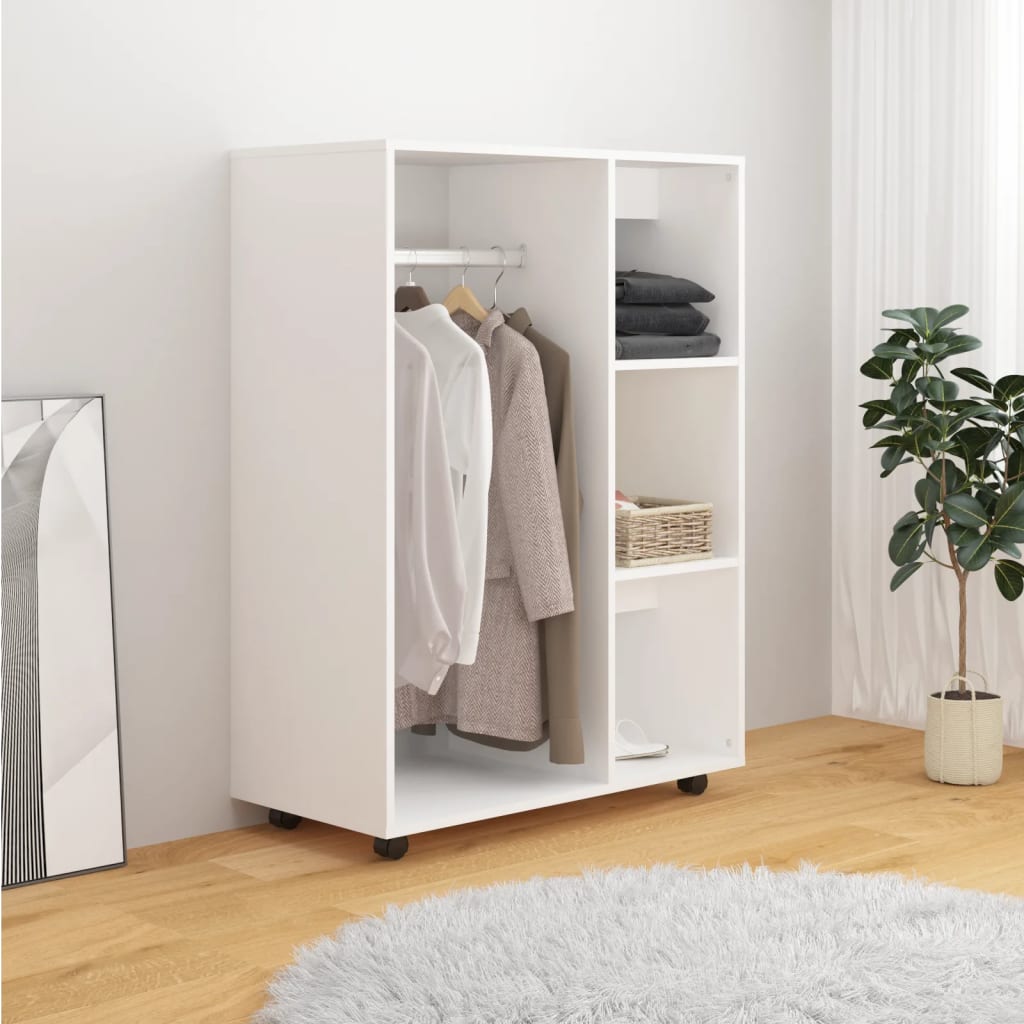 vidaXL Șifonier, alb, 80x40x110 cm, PAL vidaXL Șifonier, alb, 80x40x110 cm, PAL