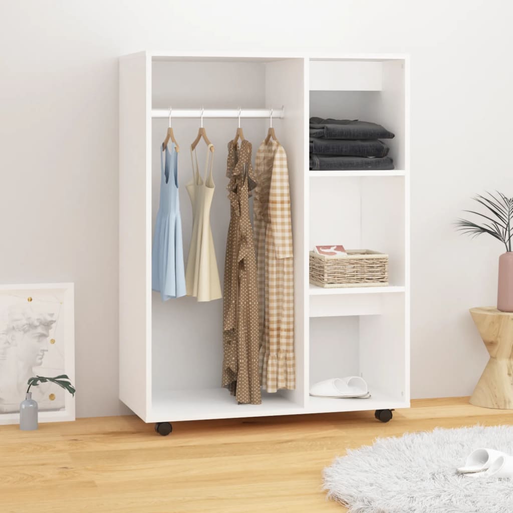 vidaXL Șifonier, alb, 80x40x110 cm, PAL vidaXL Șifonier, alb, 80x40x110 cm, PAL