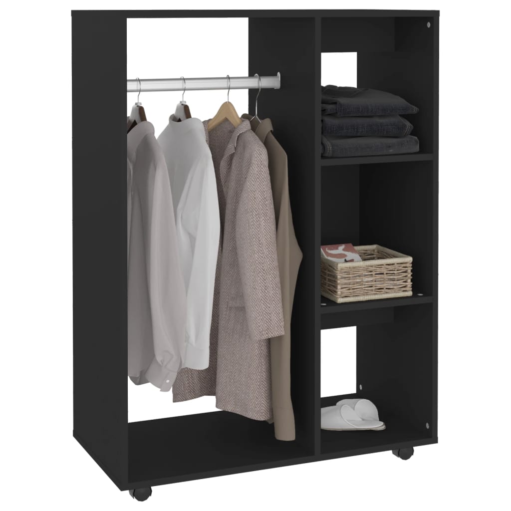 vidaXL Șifonier, negru, 80x40x110 cm, PAL vidaXL Șifonier, negru, 80x40x110 cm, PAL