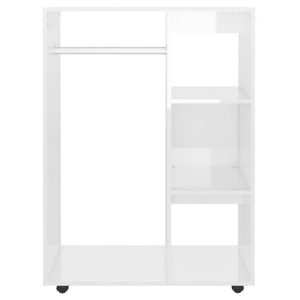 vidaXL Șifonier, alb extralucios, 80x40x110 cm, PAL vidaXL Șifonier, alb extralucios, 80x40x110 cm, PAL