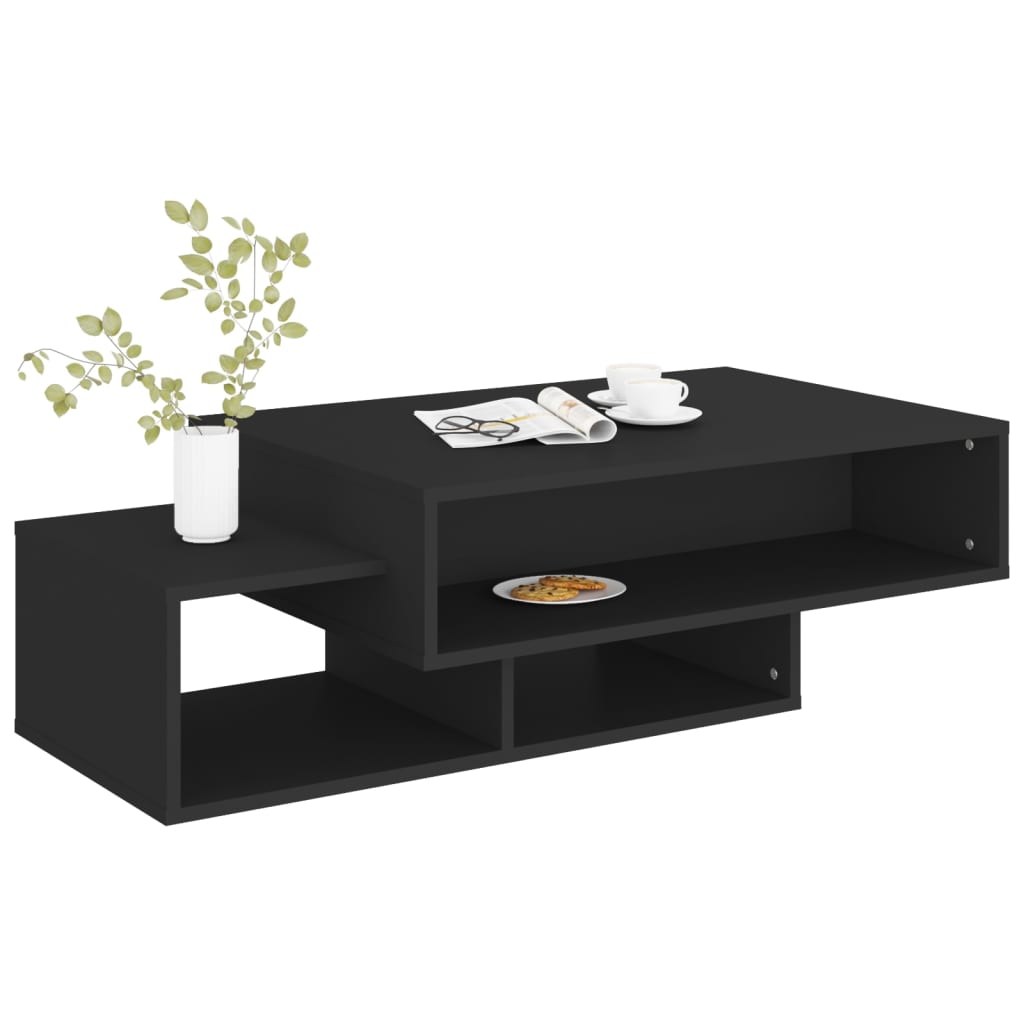 vidaXL Măsuță de cafea, negru, 105x55x32 cm, lemn prelucrat vidaXL Măsuță de cafea, negru, 105x55x32 cm, lemn prelucrat