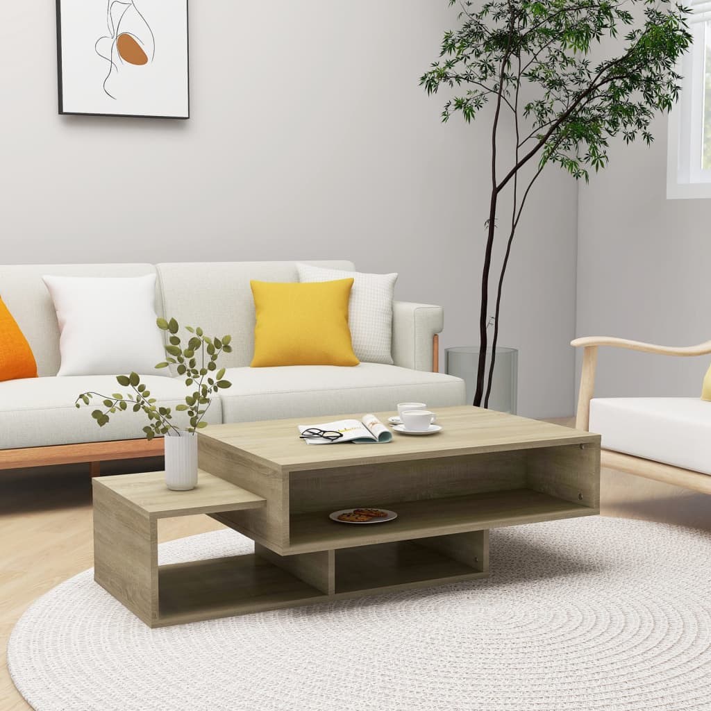 vidaXL Măsuță de cafea, stejar sonoma, 105x55x32 cm, lemn prelucrat vidaXL Măsuță de cafea, stejar sonoma, 105x55x32 cm, lemn prelucrat